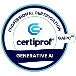 Voucher de Examen Generative AI Professional Certification (GAIPC™) de CertiProf.