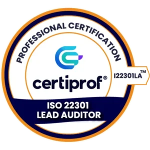 Voucher de Examen Certified ISO 22301 Lead Auditor (I22301LA™) de CertiProf.